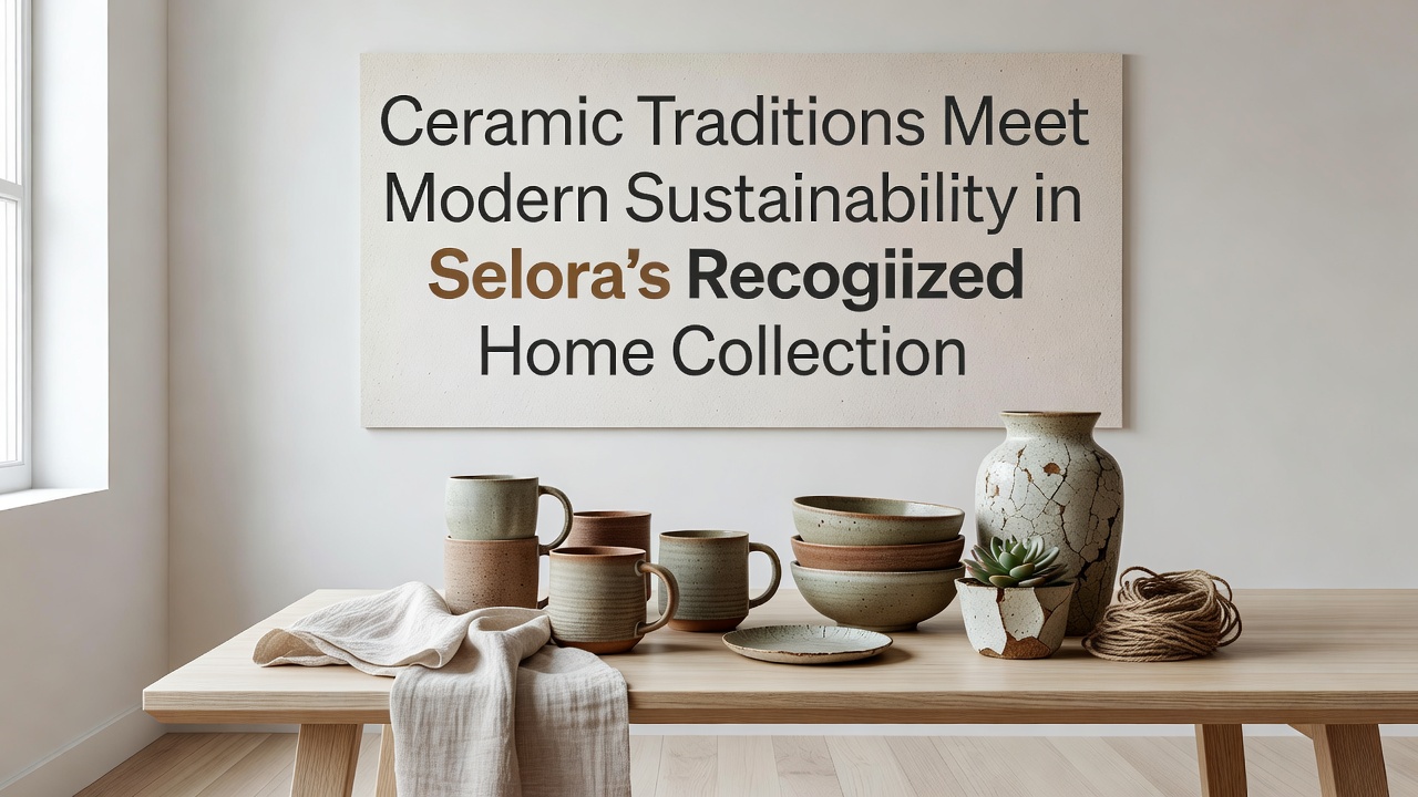 Ceramic Traditions Meet Modern Sustainability in Selora's Recognized Home Collection